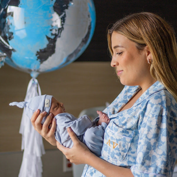 Bebé Recién nacido con set bienvenido a casa Mae & Mini en algodón Pima orgánico