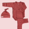 [mm-color:Rojo Arcilla] Set Bienvenido a Casa en color Amarillo Bebé - set de regalo para bebe