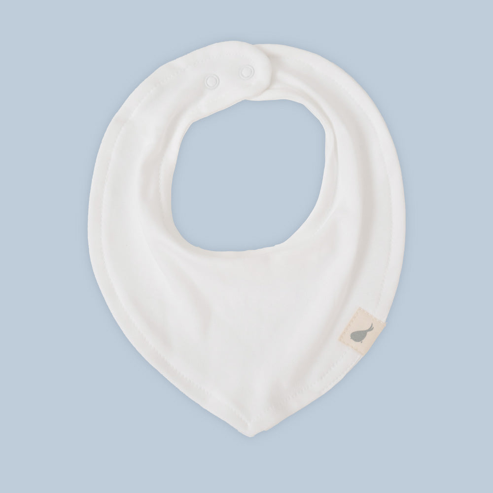 Baberito Blanco Nube - algodon pima certificado GOTS