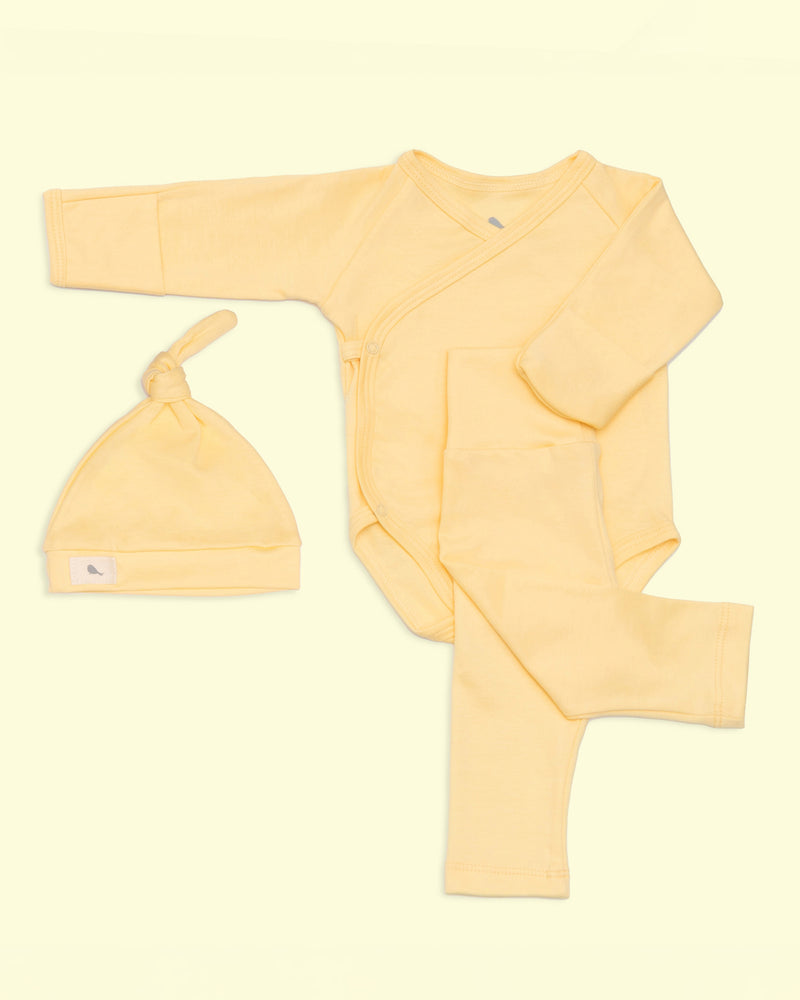 [mm-color:Amarillo Bebé] Set Bienvenido a Casa en color Amarillo Bebé - set de regalo para bebe