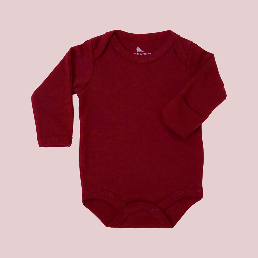 Pañalero Manga Larga - body para bebe de algodon pima Mae & Mini