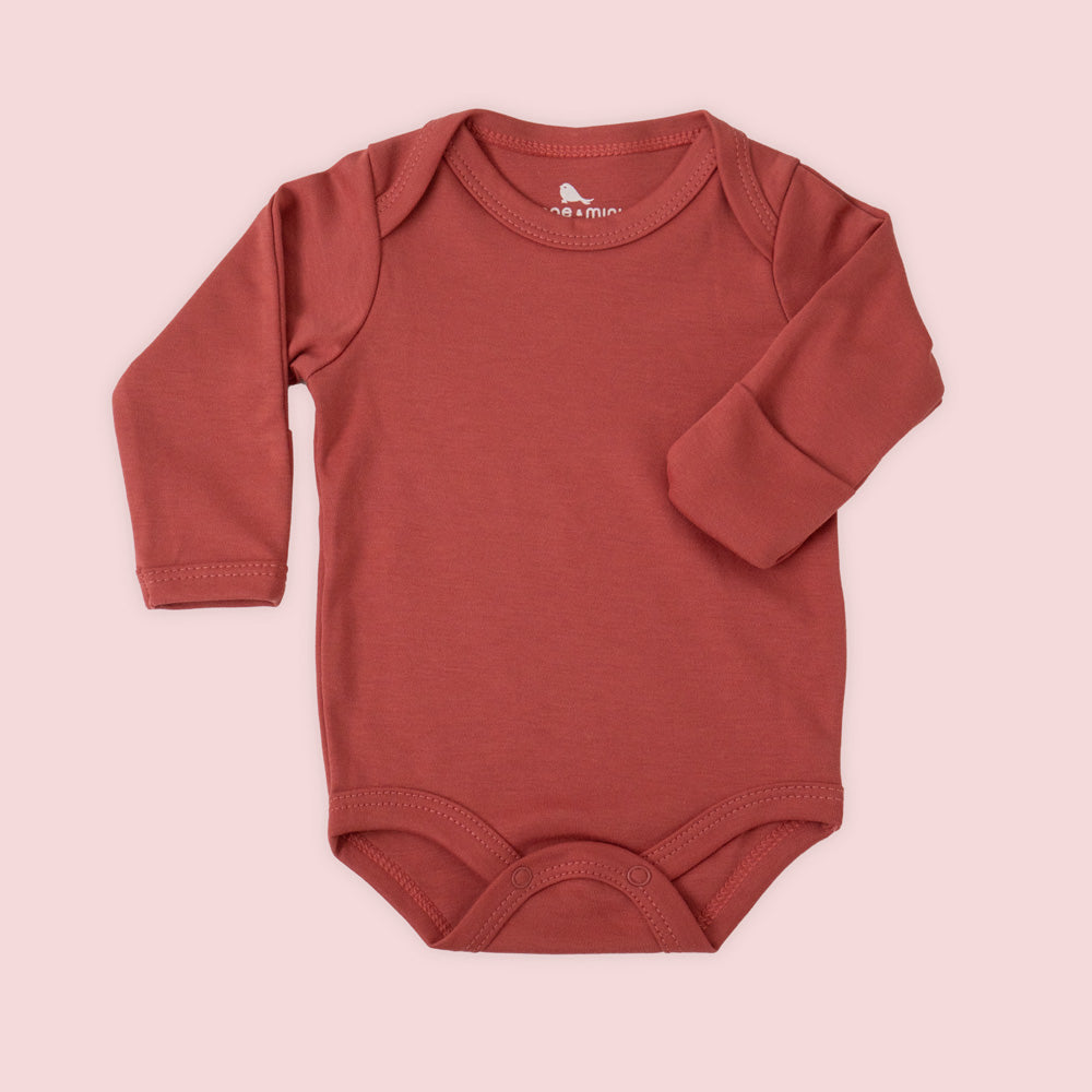 Pañalero Manga Larga - body para bebe de algodon pima Mae & Mini