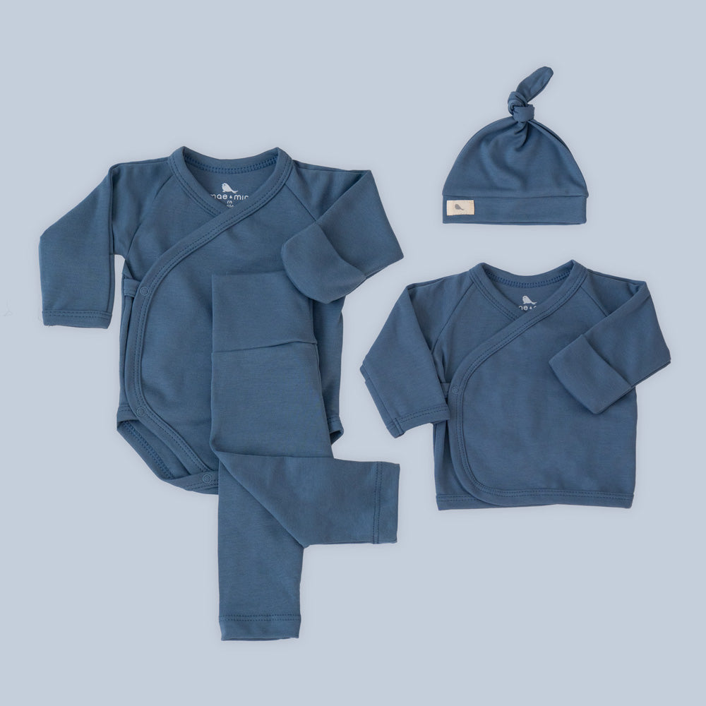 Set Preemie Azul Cielo - set de regalo para bebe Mae & Mini