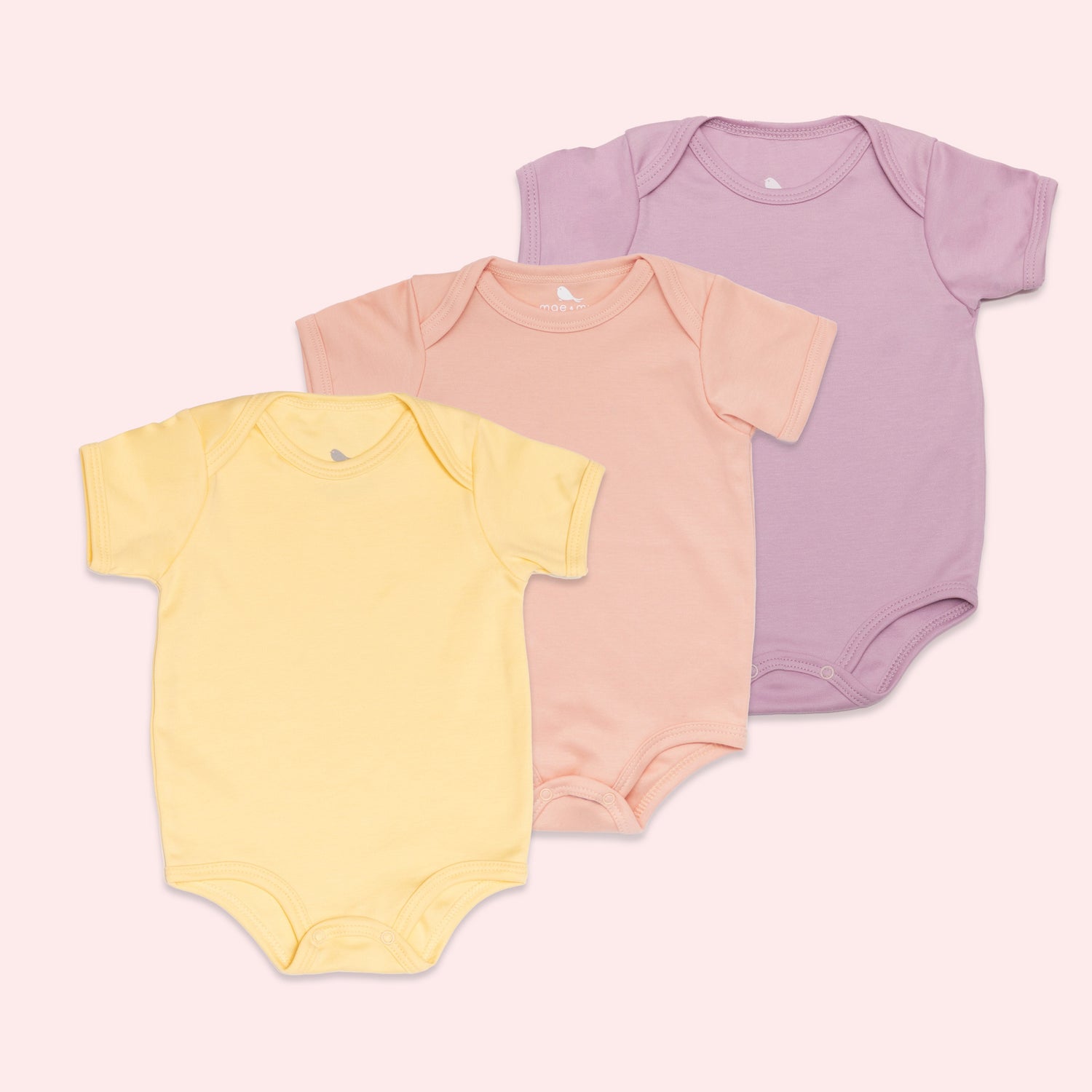 Set de Tres Pañaleros - set de regalo para bebe de algodon pima Mae & Mini