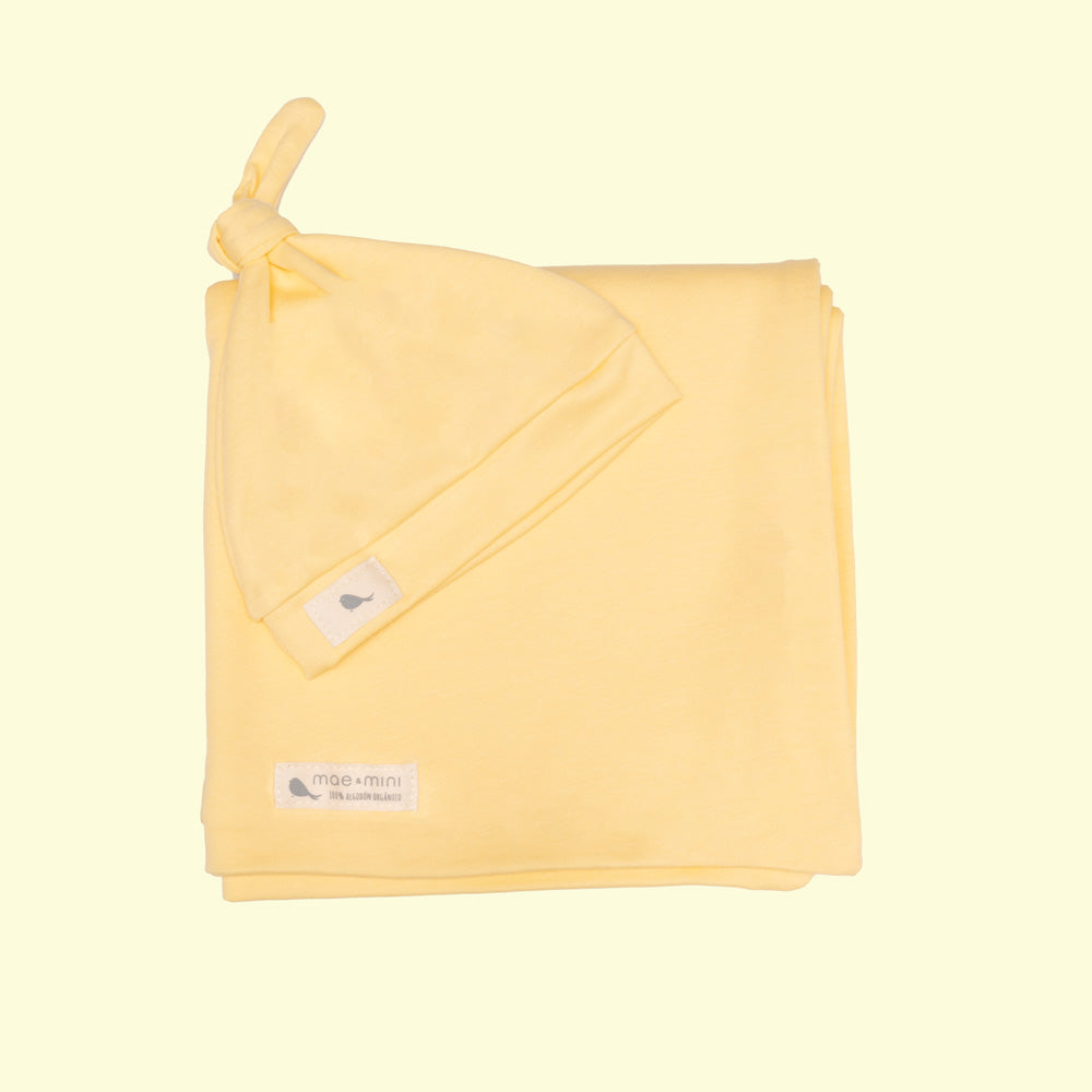 Set Arrullo en color Amarillo Bebe - set de regalo para bebe