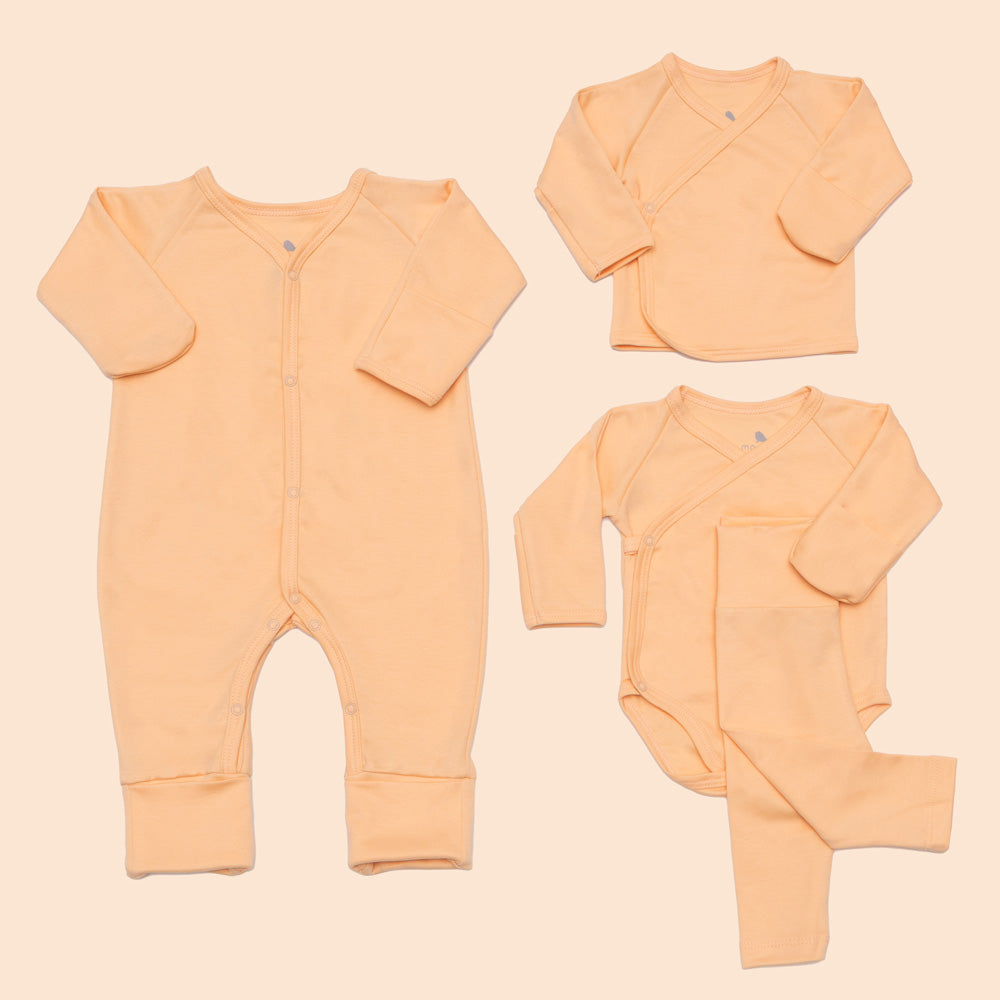 Set de Esenciales - set de regalo para bebe de algodon pima Mae & Mini