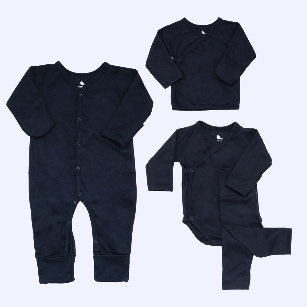 Set de Esenciales Azul Cielo - set de regalo para bebe Mae & Mini