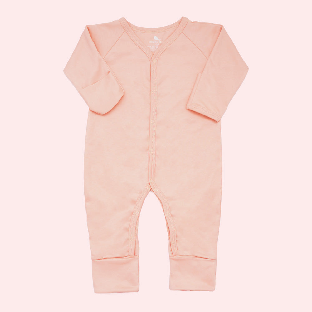 Mameluco Rosa Bebe - mameluco para recien nacido Mae & Mini